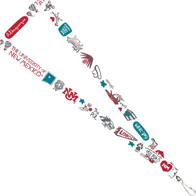 University of New Mexico Julia Gash 3-4'' Satin Lanyard