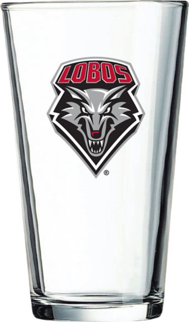 University of New Mexico Lobos 16 oz. Glass