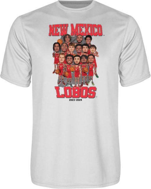 University of New Mexico Basketball 2023-2024 Team T-Shirt