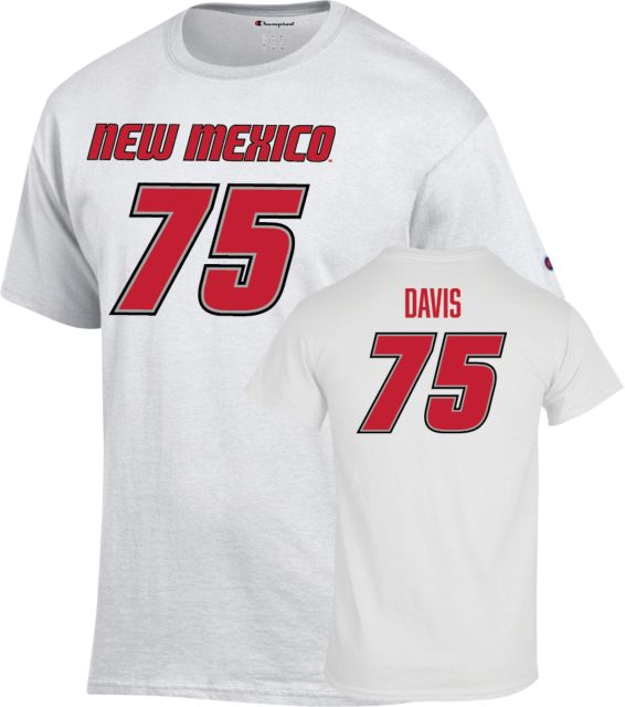 University of New Mexico Football T-Shirt J.C. Davis - 75
