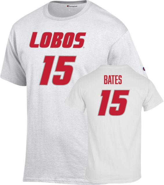 University of New Mexico Women's Basketball T-Shirt Jaelyn Bates - 15