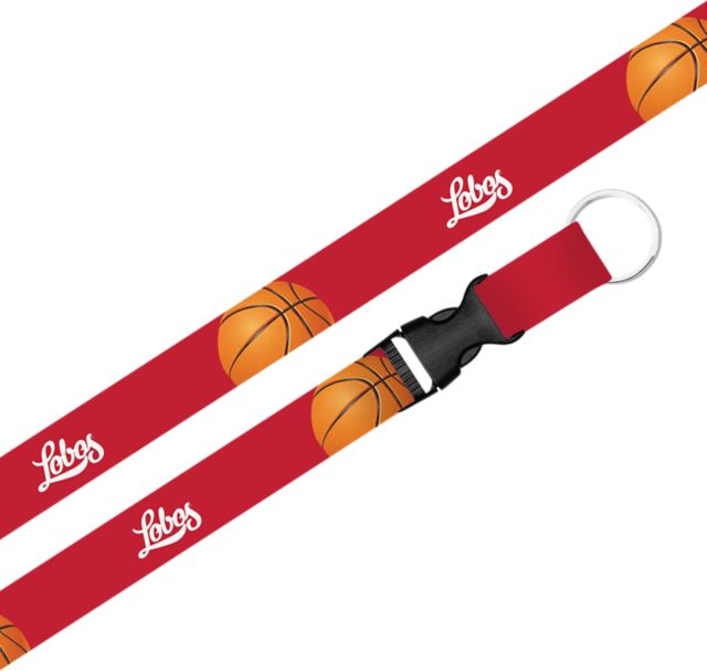 University of New Mexico Basketball Lanyard with Buckle