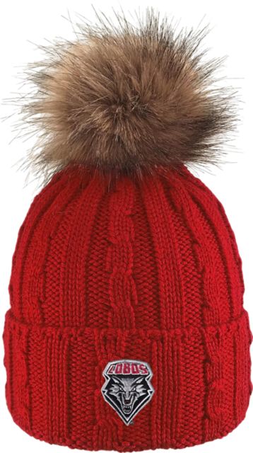 WM BEANIE/ALSP FUR/RED/1SIZE/.
