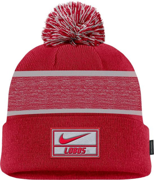 University of New Mexico Nike Peak Pom Beanie