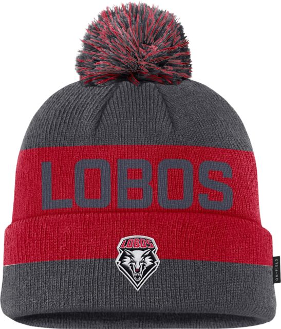 University of New Mexico Lobos Cuffed Beanie with Pom