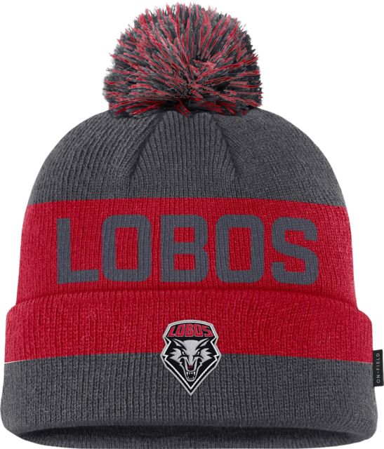 University of New Mexico Lobos Youth Cuffed Beanie with Pom
