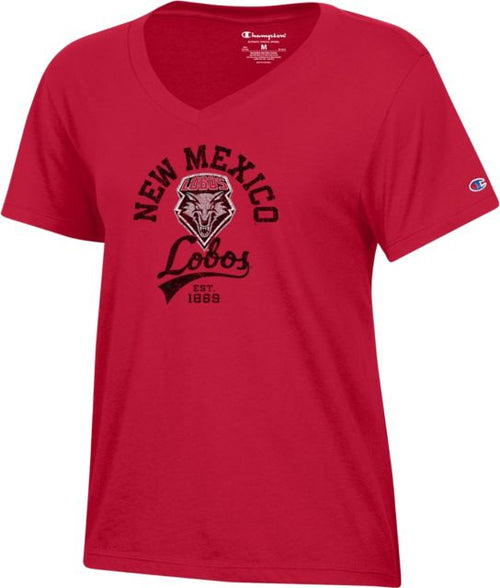 University of New Mexico Lobos Women's V-Neck Short Sleeve T-Shirt
