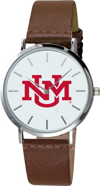 University of New Mexico 40mm Men's Leather Watch