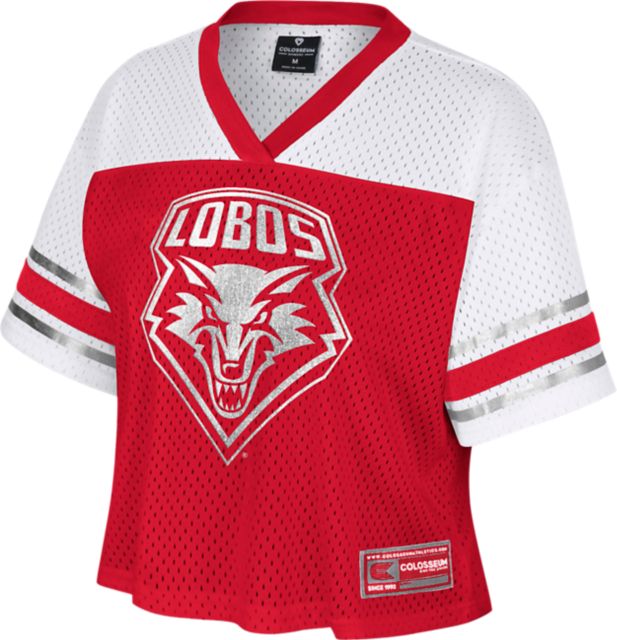 University of New Mexico Lobos Women's Bling Football Jersey