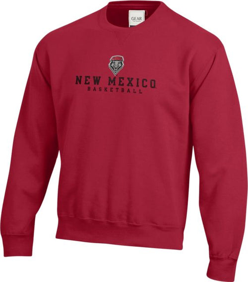 University of New Mexico Lobos Basketball Crewneck Sweatshirt
