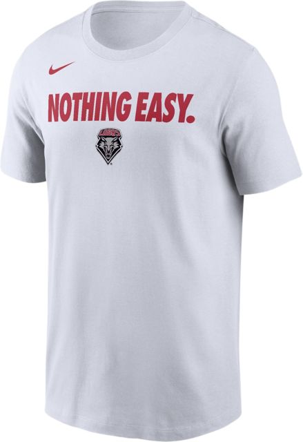 University of New Mexico Lobos Basketball Nothing Easy 2025 Bench Short Sleeve T-Shirt