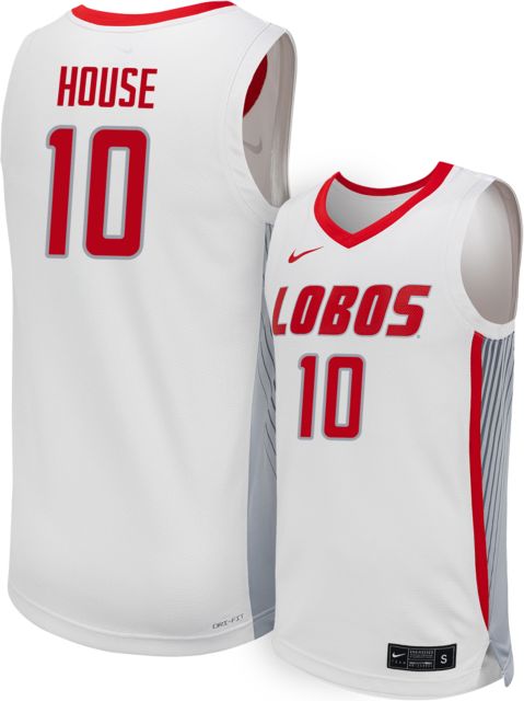 New Mexico Men's Basketball Replica Jersey #10 JAELEN HOUSE