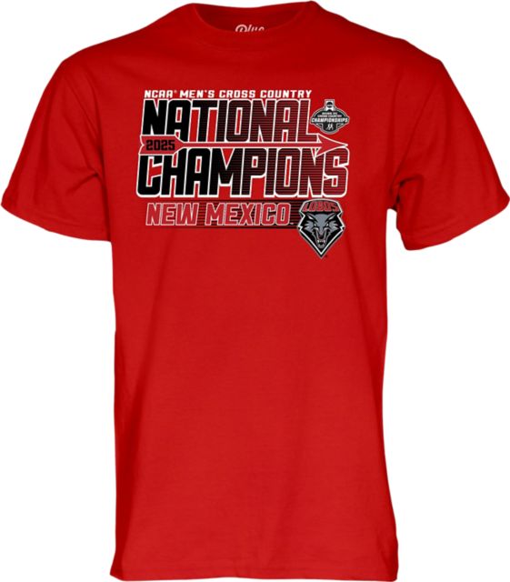 University of New Mexico Men's Cross Country 2025 National Champions Short Sleeve T-Shirt