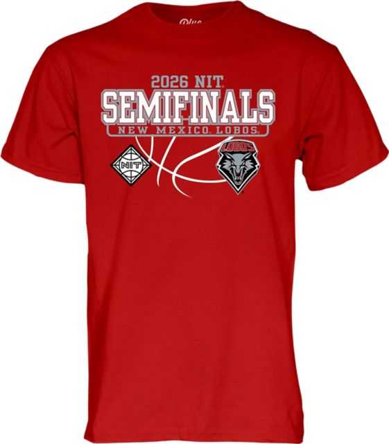 University of New Mexico Lobos Men's Basketball 2026 NIT Semifinals Short Sleeve T-Shirt