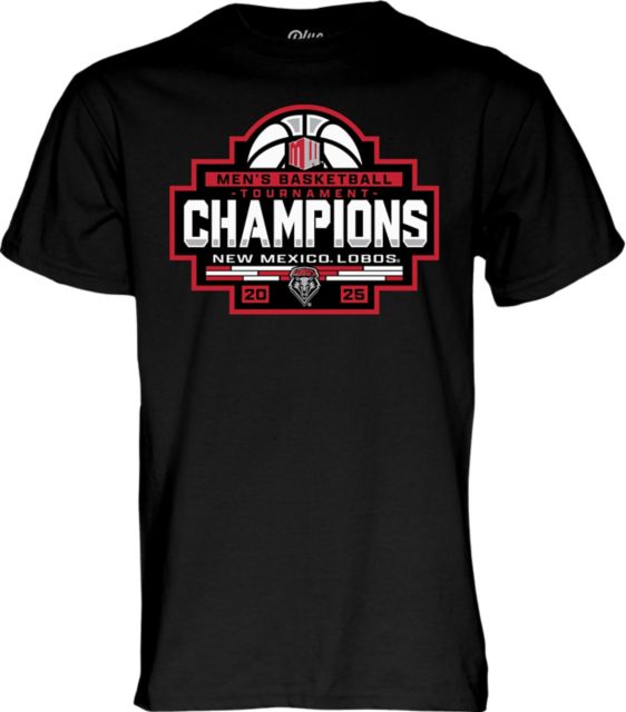 University of New Mexico Men's Basketball 2025 MWC Tournament Champions Short Sleeve T-Shirt