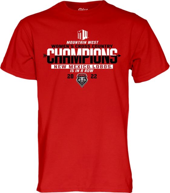 University of New Mexico Women's Cross Country 15 In A Row 2022 Mountain West Champions T-Shirt