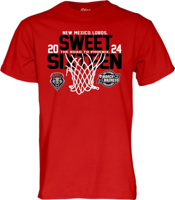 University of New Mexico Men's Basketball 2024 Sweet 16 T-Shirt