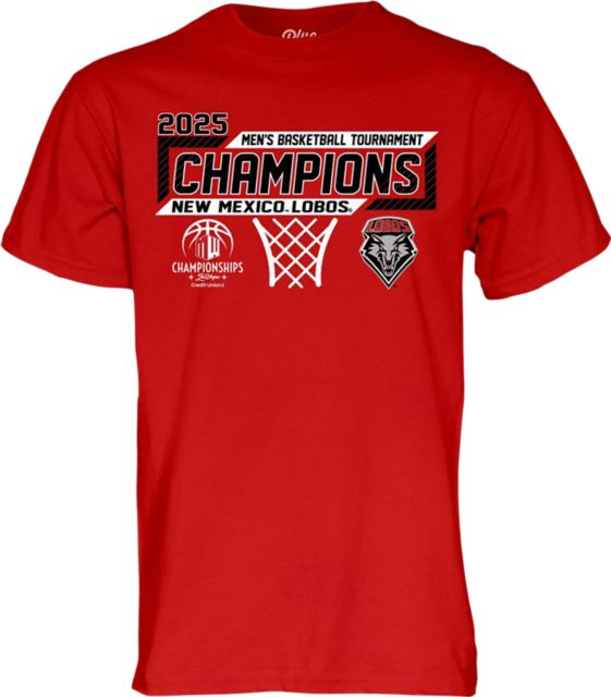 University of New Mexico Men's Basketball 2025 MWC Tournament Champions Short Sleeve T-Shirt