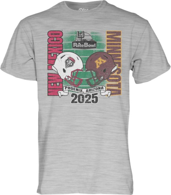 University of New Mexico Lobos Football 2025 Rate Bowl Bound Short Sleeve T-Shirt