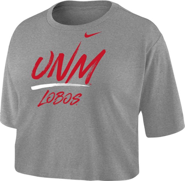 University of New Mexico Women's Lobos Cropped Short Sleeve T-Shirt