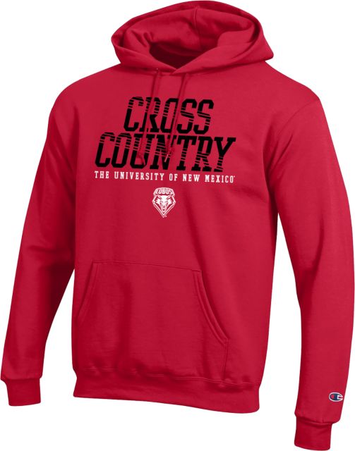New Mexico Champion Scarlet Red Fleece Hoodie UNM Lobos Cross Country - ONLINE ONLY