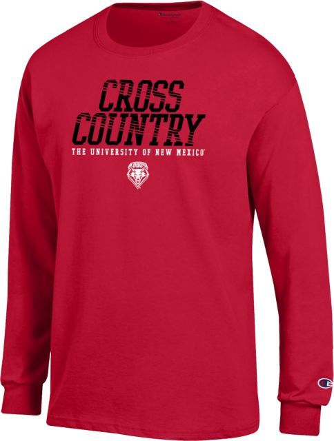 New Mexico Champion Red Long Sleeve T Shirt UNM Lobos Cross Country - ONLINE ONLY