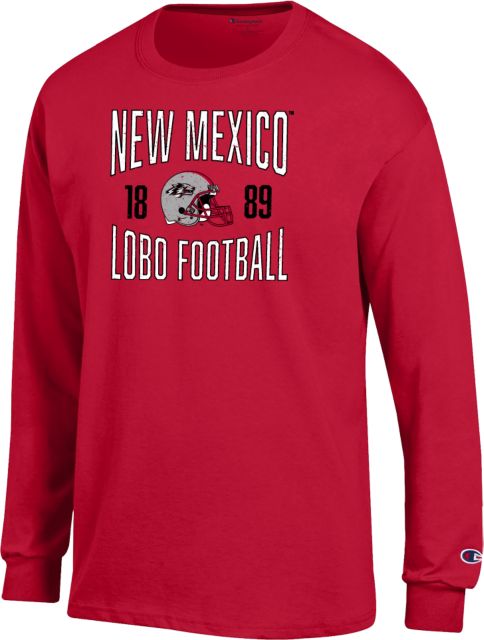 New Mexico Champion Red Long Sleeve T Shirt-S LOBOS We are Football - ONLINE ONLY