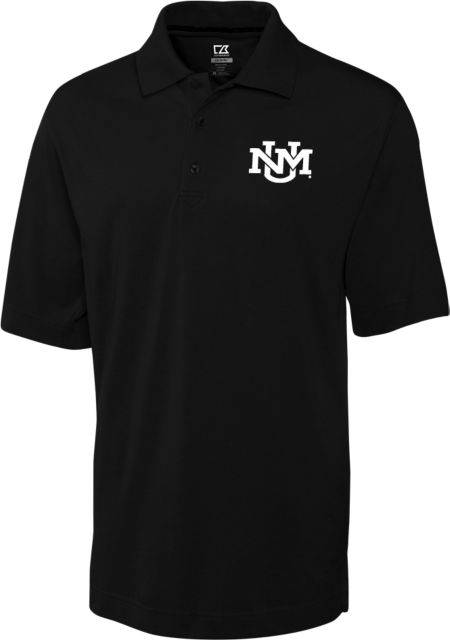 New Mexico CandB Advantage TriBlend Pique White Polo-S Secondary Athletics Mark - ONLINE ONLY