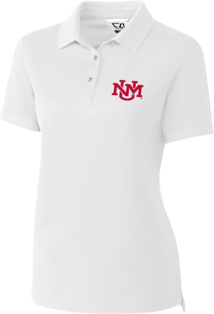 New Mexico Womens CandB Advantage White Polo-S Secondary Athletics Mark - ONLINE ONLY