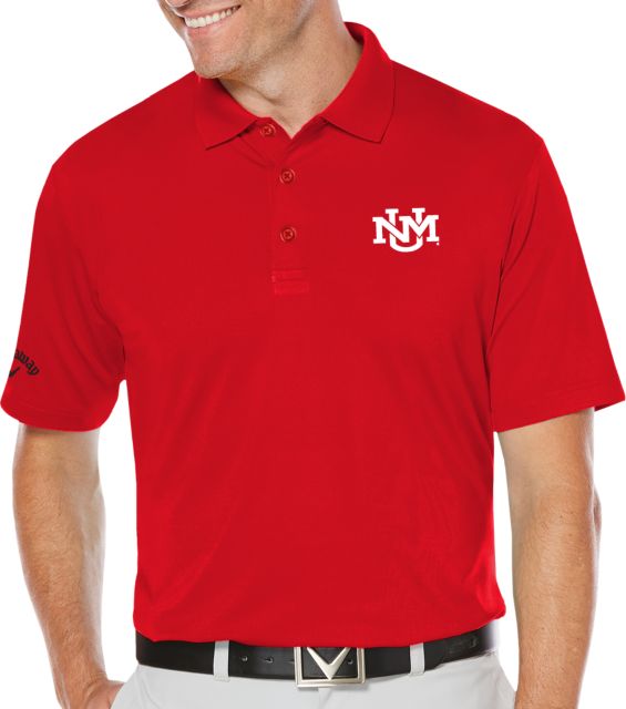 New Mexico Callaway Opti Dri Black Chev Polo-S Secondary Athletics Mark - ONLINE ONLY
