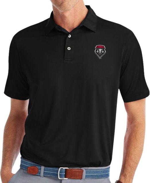 New Mexico Johnnie O Birdie Black Polo-S Primary Athletics Mark - ONLINE ONLY