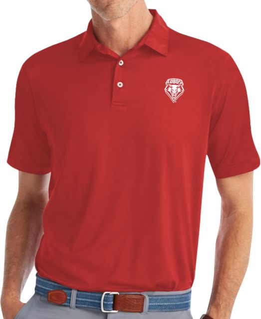 New Mexico Johnnie O Birdie Black Polo-S Primary Athletics Mark - ONLINE ONLY